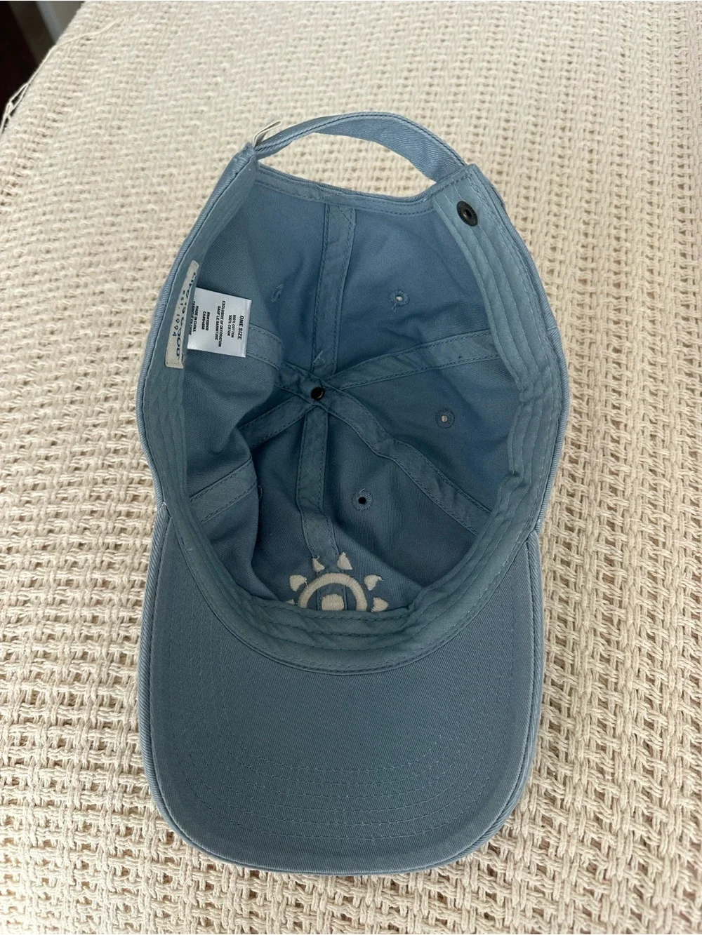 Life Is Good Light Blue Sun Logo Baseball Cap